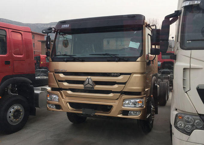 머리 트랙터 트럭 LHD 6x4에게 371HP 독방 공기 스프링을 그려 주는 HOWO