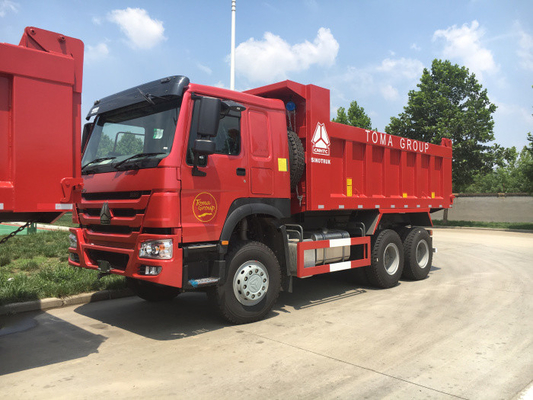 HF9 정면 차축과 HC16 뒤 축을 가진 SINOTRUK HOWO 6x4 덤프 트럭 18 CBM
