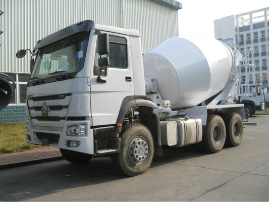 10 바퀴 350hp 8cbm 부피 측정 구체 믹서 트럭 6x4 전진 시멘트 트럭