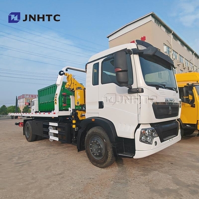 HOWO TX 크레인 트럭 320HP 4X2 15TON 화물 탑재 된 해체 트럭