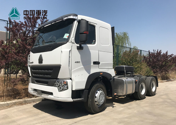 HOWO A7 420 HP 6X4 트랙터-트레일러 트럭/디젤 엔진 트랙터 트럭 HF7 정면 차축