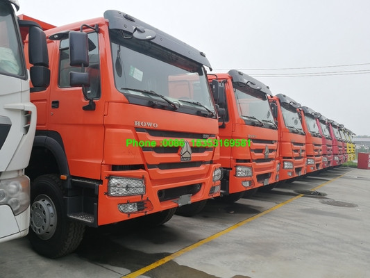 Zz3257n3847a 주황색 20M3 Howo A7 덤프 트럭