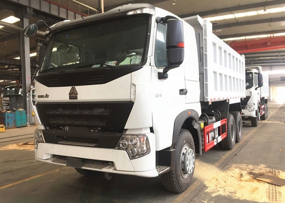 시노트루크 HOWO A7 6x4 371hp 흰색 덤프 트럭 티퍼 트럭 화물 트럭