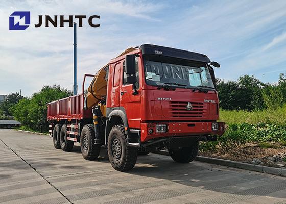 30t 13t 크레인과 시노트럭 호워 8x8 전륜 구동 화물 트럭
