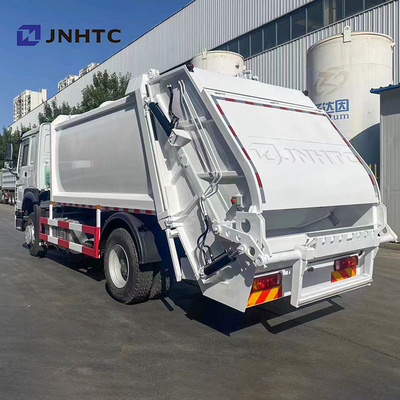 Sinotruck 371HP 쓰레기 쓰레기 압축 분쇄기 트럭 HOWO 4X2 쓰레기 수거차