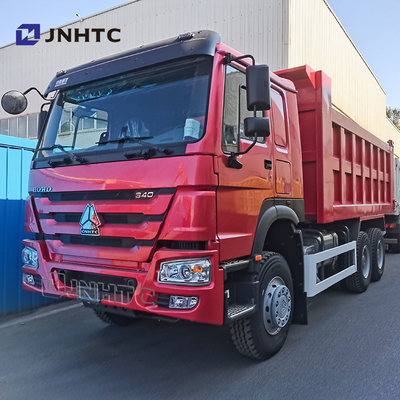 중부 승강기 중량 덤프 트럭 6X4 340HP 팅퍼 트럭 10 바퀴 왼손 구동