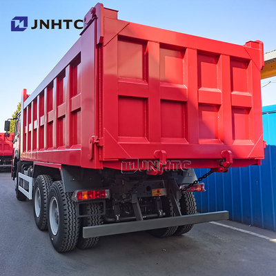 중부 승강기 중량 덤프 트럭 6X4 340HP 팅퍼 트럭 10 바퀴 왼손 구동