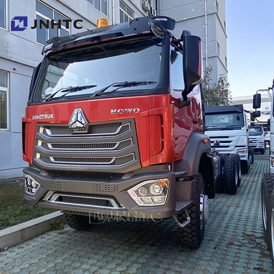 호우 NX 중량 덤프 트럭 차시 6x4 380hp 10 휠 틱퍼 트럭 차시