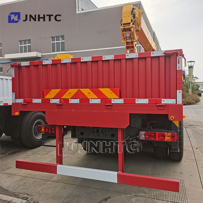 호우 6x4 직렬 팔 크레인 트럭 10 바퀴 340hp 크레인 트럭과 화물
