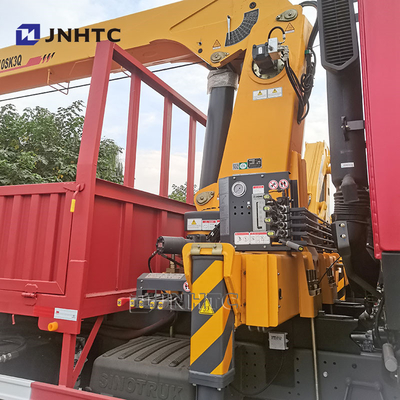 호우 6x4 직렬 팔 크레인 트럭 10 바퀴 340hp 크레인 트럭과 화물