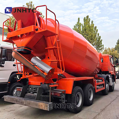 호우 콘크리트 시멘트 믹서 트럭 8X4 380HP 12 휠 유로 2 4 고품질