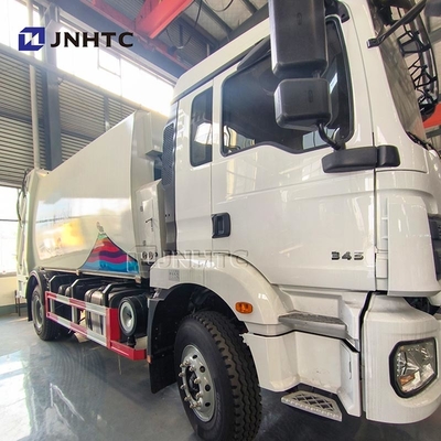 샤크맨 쓰레기 밀집 트럭 H3000 345HP 4X2 6 휠 밀집기 쓰레기통 트럭