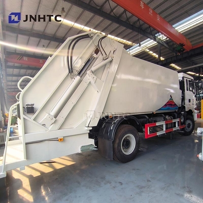 샤크맨 쓰레기 밀집 트럭 H3000 345HP 4X2 6 휠 밀집기 쓰레기통 트럭