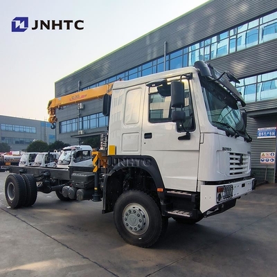 무거운 트럭 HOWO 디젤 화물 트럭 4x4 크레인 6 휠 차시 고품질