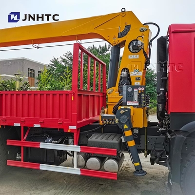 HOWO 트레이트 팔 크레인 트럭 6X4 10 바퀴 340hp 10톤 크레인 화물 트럭
