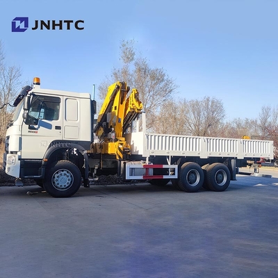 HOWO 크레인 트럭 6x4 400HP 화물 트럭 10톤 붐 크레인 트럭
