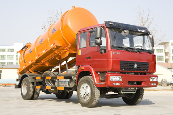 상승 체계에 선택 290hp 유로 II 엔진 하수 오물 흡입 트럭 다 색깔