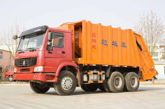 15 - 고압 체계 ZZ1167M4611를 가진 16CBM LHD 4X2 쓰레기 쓰레기 압축 분쇄기 트럭