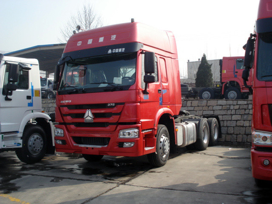 백색 HW79 오두막 371hp 원동기 트레일러 6x4 Sinotruk Howo7 10는 선회합니다