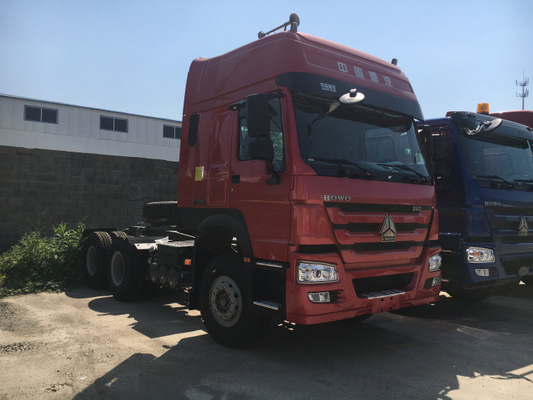 2마리의 슬리퍼를 가진 371hp HW79 오두막 Sinotruk Howo7 트랙터 원동기 트럭