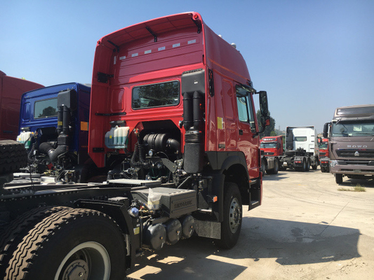 2마리의 슬리퍼를 가진 371hp HW79 오두막 Sinotruk Howo7 트랙터 원동기 트럭