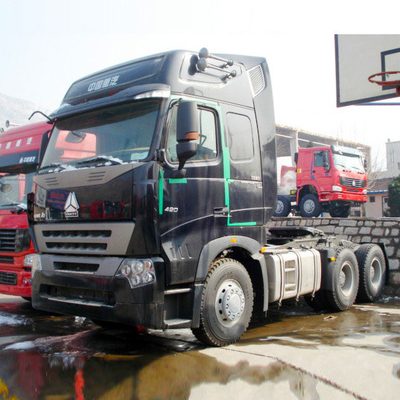 반 트레일러를 위한 높은 지붕 택시 유로 2를 가진 SINOTRUK Howo A7 G 원동기 트럭