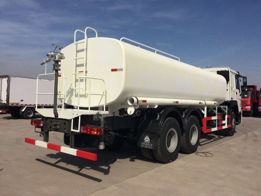 HOWO 물 탱크 트럭 6 x 4 336HP 유로 II는 폭 14-18mm를 뿌립니다