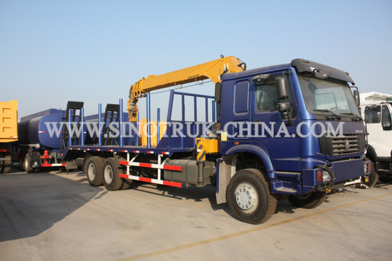 디젤 엔진 6×4 화물 트럭은 기중기, 12TONS 트럭 화물칸 상승 기중기 모형 SQ12SK3Q를 거치했습니다