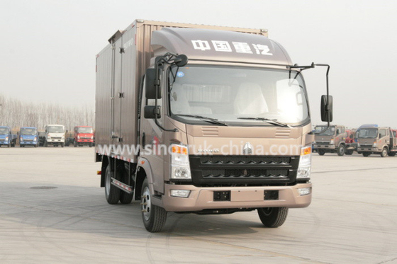 4x2 Euroii Howo 7000kg는 Yunnei 엔진과 6개의 삼각형 타이어를 가진 상자 트럭을 냉장했습니다