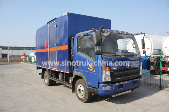 116HP 다 색깔 빛 의무 상업적인 트럭, HOWO 4*2 빛 cube van truck