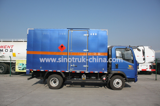116HP 다 색깔 빛 의무 상업적인 트럭, HOWO 4*2 빛 cube van truck