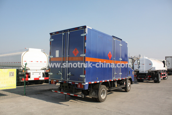 116HP 다 색깔 빛 의무 상업적인 트럭, HOWO 4*2 빛 cube van truck