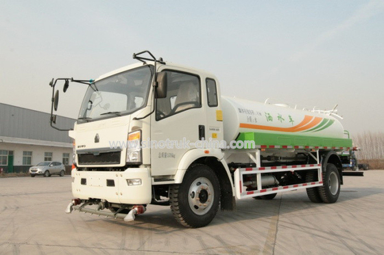 LHD/RHD 4X2 5CBM 물 물뿌리개 트럭 디젤 연료 표준 크기 5995 x 2050년 x 2350mm