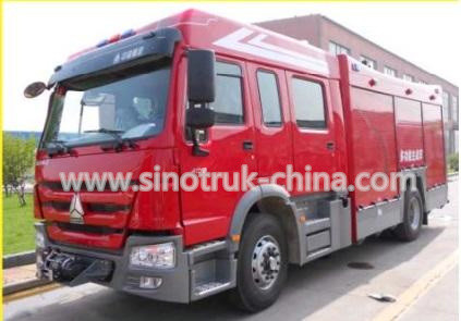 8 톤 수용량 물 탱크와 데모 진압용 방수차를 가진 400HP 엔진 구조 소방차