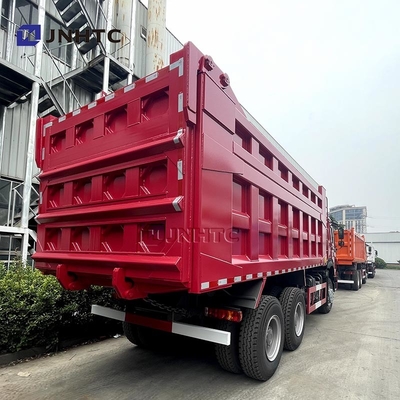 호우 6x4 신/중고 10륜 덤프트럭 디젤 티퍼 후방 카메라 400HP 유로 2 유로 3 배기가스 표준 8L 히노 RHD
