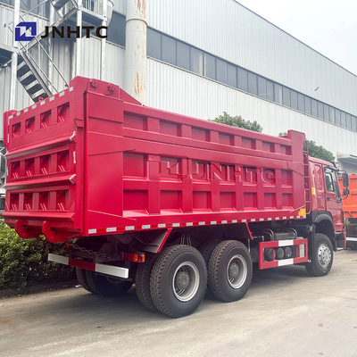 호우 6x4 신/중고 10륜 덤프트럭 디젤 티퍼 후방 카메라 400HP 유로 2 유로 3 배기가스 표준 8L 히노 RHD