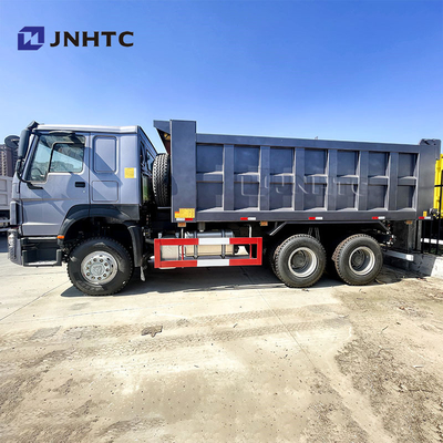 하우 덤프 트럭 6x4 유로 2 10 휠 덤프 트럭 336hp 40 톤 사용 된 시노트럭 왼쪽/오른쪽 운전 킵 트럭