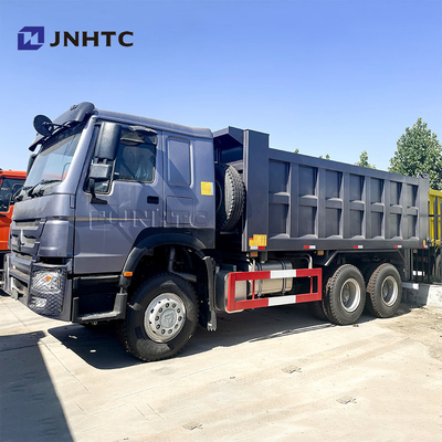 하우 덤프 트럭 6x4 유로 2 10 휠 덤프 트럭 336hp 40 톤 사용 된 시노트럭 왼쪽/오른쪽 운전 킵 트럭