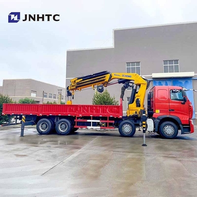 중국 호우 6x4 380hp 접는 팔 크레인 화물 트럭 14/ 16 톤 망원경 붐 장착 크레인 좋은 가격