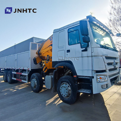 신형 시노트룩 HOWO 8X4 400HP 화물 트럭 10 12 톤 크레인