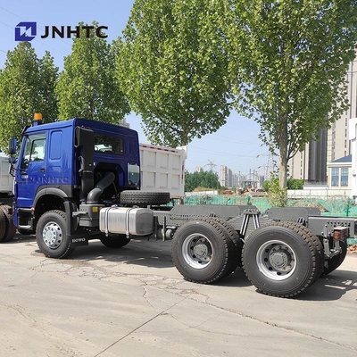 NEW HOWO 6X4 팅퍼 트럭 차시 400HP 10 바퀴 블루 덤프 트럭 차시