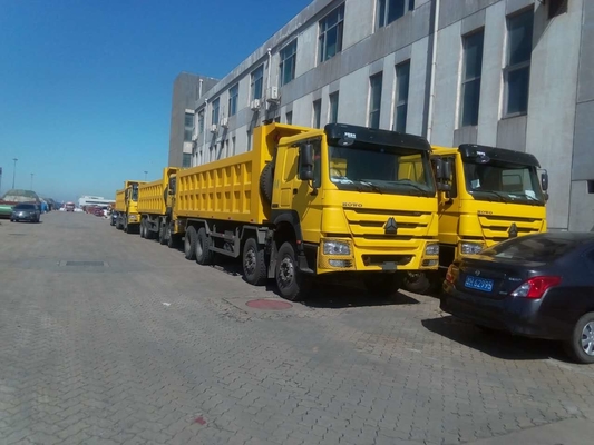 40-50 톤을 위한 노란 371hp 20M3 RHD Sinotruk Howo 6x4 덤프 트럭은 적재합니다