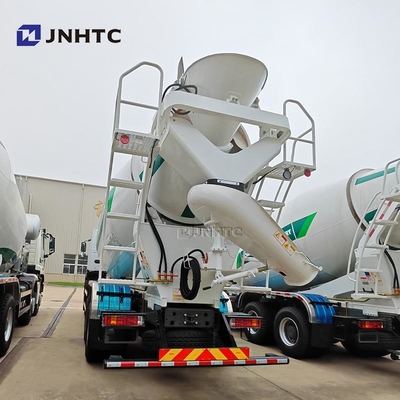 HOWO 콘크리트 혼합 트럭 6x4 380hp10 바퀴 용량 시멘트 혼합 트럭 장착 콘크리트 믹서 펌프 트럭