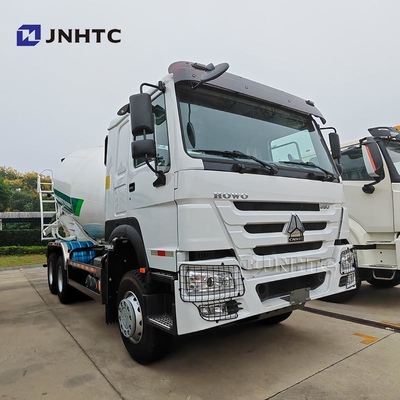 HOWO 콘크리트 혼합 트럭 6x4 380hp10 바퀴 용량 시멘트 혼합 트럭 장착 콘크리트 믹서 펌프 트럭