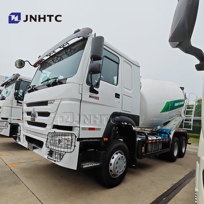 HOWO 콘크리트 혼합 트럭 6x4 380hp10 바퀴 용량 시멘트 혼합 트럭 장착 콘크리트 믹서 펌프 트럭