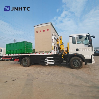 HOWO TX 크레인 트럭 320HP 4X2 15TON 화물 탑재 된 해체 트럭