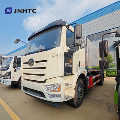 새로운 FAW 쓰레기 트럭 4x2 240HP 12m3 컴팩트 된 쓰레기 트럭
