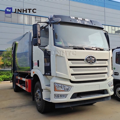 새로운 FAW 쓰레기 트럭 4x2 240HP 12m3 컴팩트 된 쓰레기 트럭