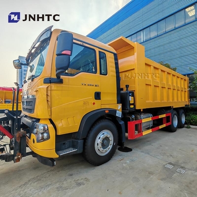 호우 TX 도로 소금 분산기 눈 녹기 기계 6X4 350HP 적합한 눈 청소 트럭