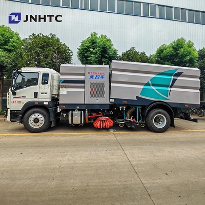 HOWO 도로 청소 트럭 4X2 장착 도로 소금 분산기 눈 청소 트럭